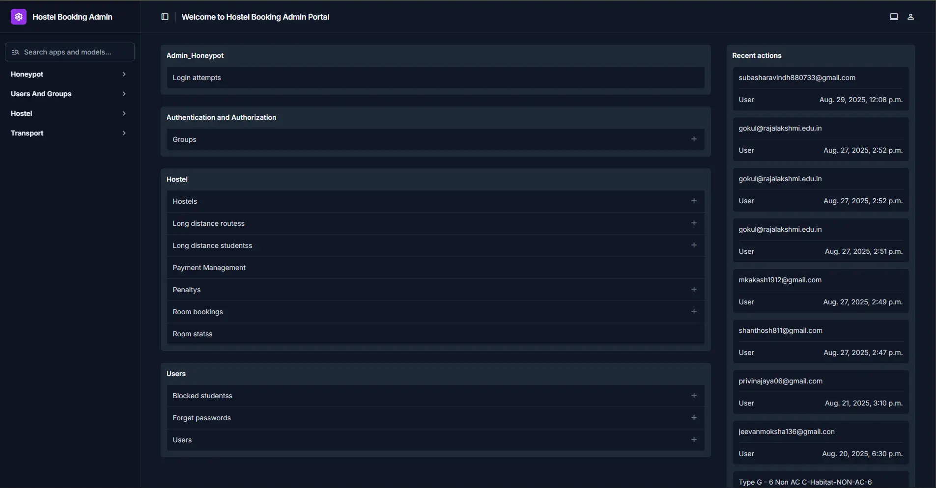 Room Allocation System